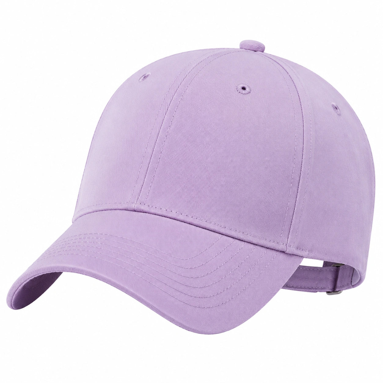 Cappellino da baseball taglia unica in cotone lilla - visiera curva regolabile per uso quotidiano