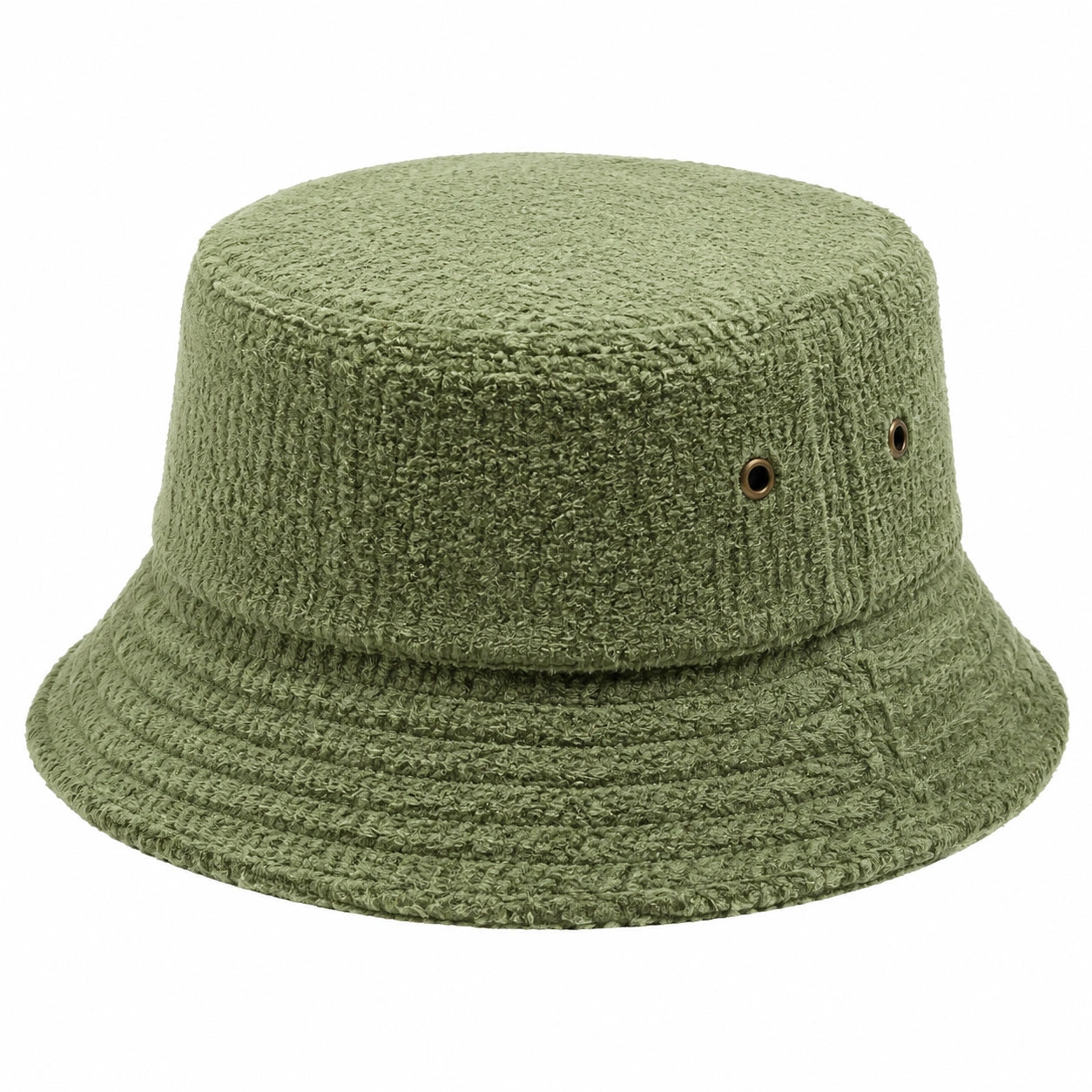 Cappello pescatore taglia unica in tessuto effetto spugna verde oliva - stile casual traspirante
