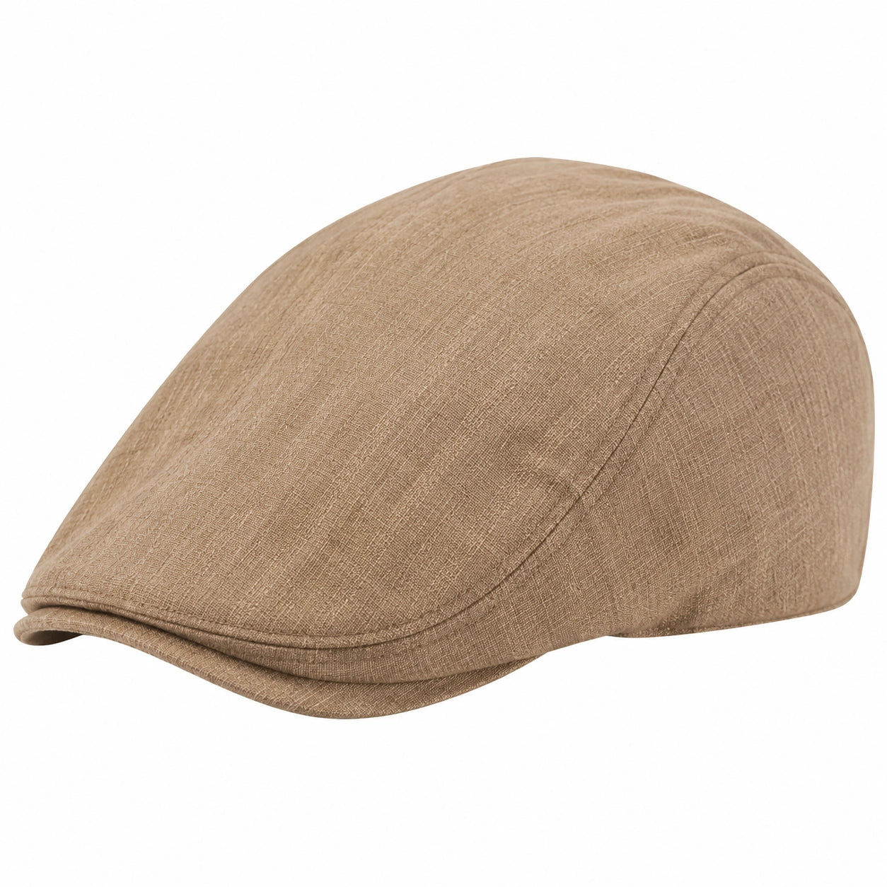 Coppola taglia unica in tessuto beige stile classico