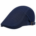 Coppola Taglia Unica in Tessuto Blu Navy Regolabile - Stile Casual